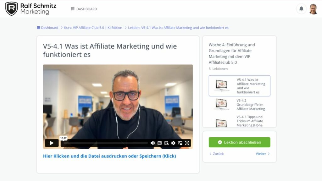 Vip Affiliate Club 5.0 - Lektion Woche 4